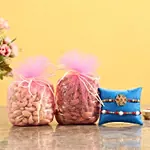 Meenakari & Pearl Rakhi With Dry Fruits