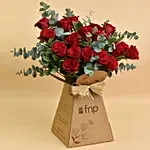 20 Red Roses Hand Bouquet