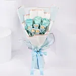 Blue Roses and Rochers Bouquet
