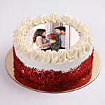 Velvety Photo Cake For Anniversary