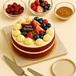 500 grams Red Velvet Cake For Birthday