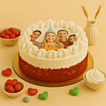 Red Velvet Photo Cake For Birthday