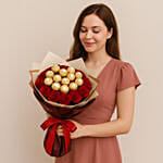 Flower Flower Bouquet Chocolate Bouquet Roses Chocolates Flowers