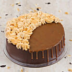 Chocolate Caramel Eggless Cake