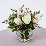 White Roses in a Vase