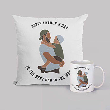Fathers Day Cushion and Mug Combo: 