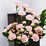 باقة القرنفل والورد للأم