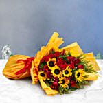 زهور الشمس المشرقة