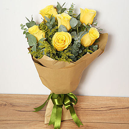 Bouquet Of Yellow Roses: 