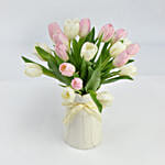 باقة توليب قطرات الندى