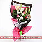 Mesmerizing Roses and Lilies Posy