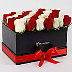 Peaceful Whites N Reds Arrangement