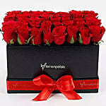 Ravishing 40 Red Roses Box Arrangement