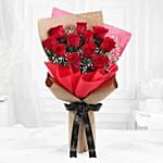 11 Romantic Red Roses Bouquet