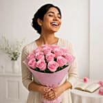 Blushing Beauty Rose Bouquet