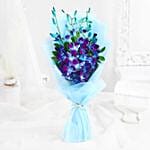 Azure Symphony Bouquet N Bento Cake