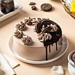 Chocolate Caramel Fudge Cake Half Kg Eggless