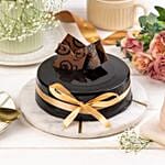 Decorated Chocolate Truffle Cake 1 Kg Eggless