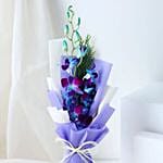 Enchanting Orchid Bouquet N Truffle Cake