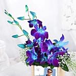 Ethereal Beauty Orchids In Personalised Table Organiser