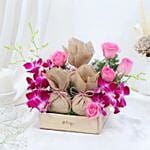 Floral N Nutty Hamper for Mom