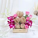 Floral N Nutty Hamper for Mom