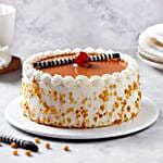 Golden Butterscotch Eggless Cake