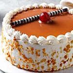 Golden Butterscotch Eggless Cake