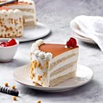 Golden Butterscotch Eggless Cake