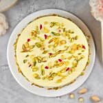 Golden Delight Rasmalai Eggless Cake