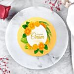 Happy Onam Chocolate Cake