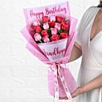 Joyful Personalised Rose Bouquet