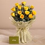 Joyful Vibes Yellow Roses Bouquet