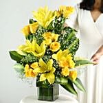 Magical Sunrise Floral Vase