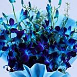 Mesmerising Blue Orchids Bouquet