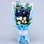 Mesmerising Orchids and Roses Bouquet