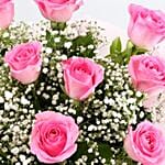 Mesmerizing Love Pink Roses Bouquet