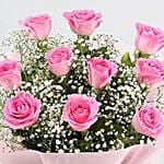 Mesmerizing Pink Roses Bouquet