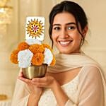 Onam Golden Pot Arrangement