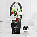 Opulent Elegance Bouquet N Truffle Cake Combo