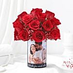 Personalised Rose Affair Gift Vase