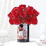 Personalised Rose Affair Gift Vase