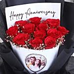 Personalized Photo Bouquet with Cake