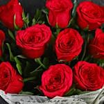 Premium Red Roses Double Wrapped Bouquet