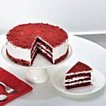 Red Velvet Fresh Cream Cake Half kg Eggless