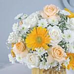 Romantic Union of Roses and Gerberas