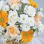 Romantic Union of Roses and Gerberas