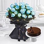 Starry Nightfall Bouquet N Truffle Cake Constellation