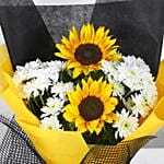 Sunflower and Daisy Radiance Bouquet