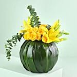 Sunlight In A Pot Floral Arrangement